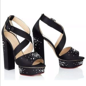 CHARLOTTE OLYMPIA platform crystal embellished perfect for the holidays
